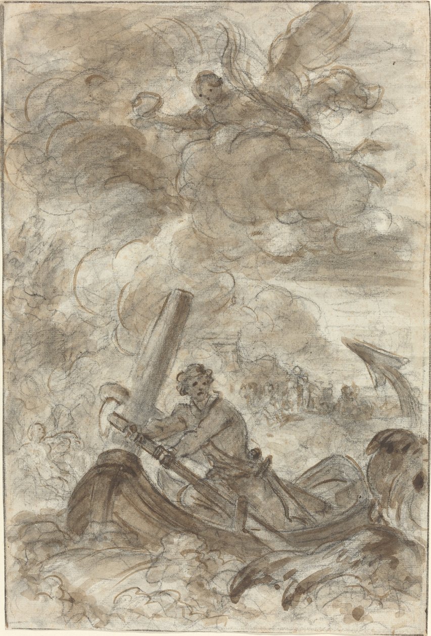 Orlando Kills the Orc with an Anchor by Jean Honore Fragonard