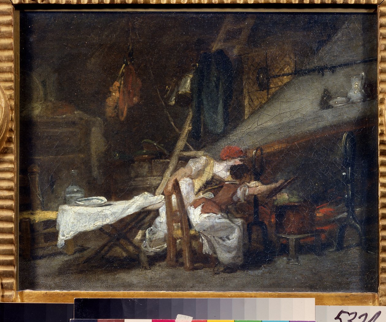 At the Stove by Jean Honore Fragonard