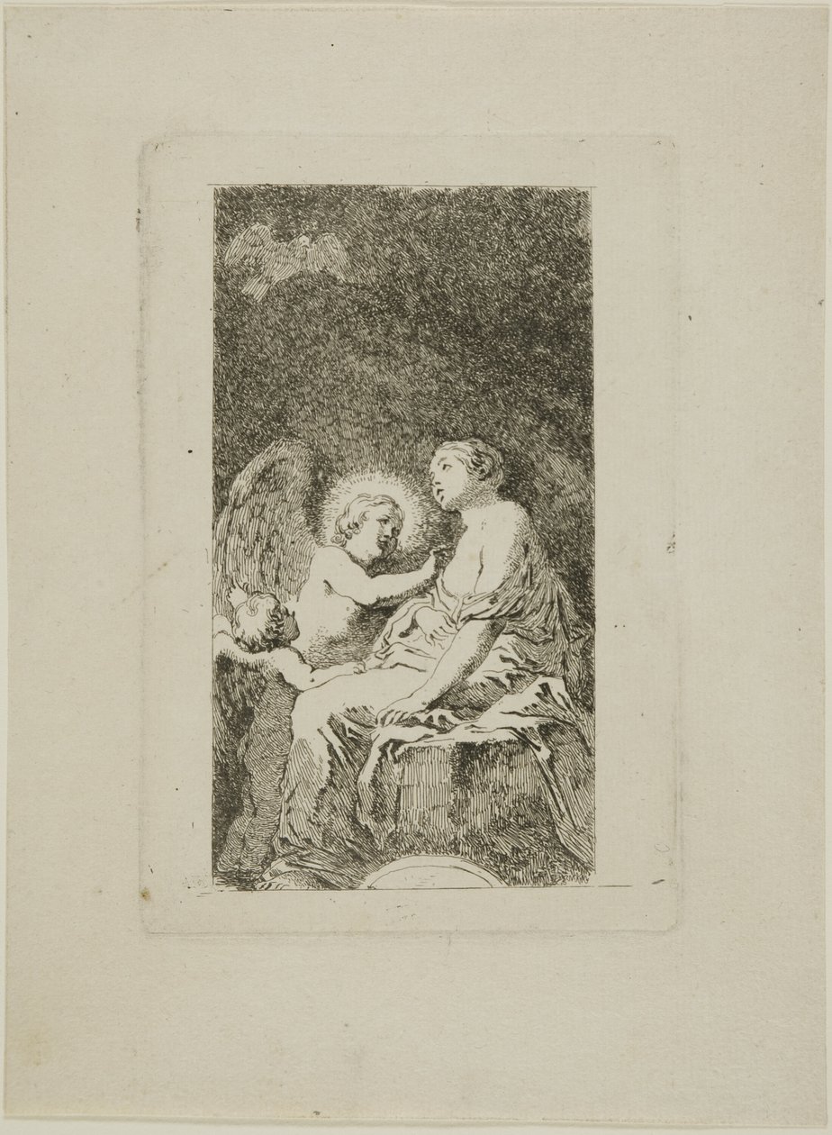 Saint Catherine of Alexandria Cured by an Angel by Jean Honore Fragonard
