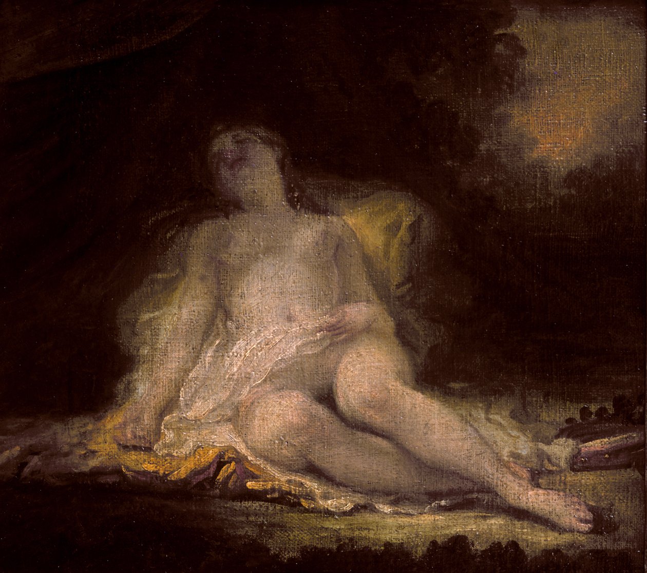 Sleeping Bacchante by Jean Honore Fragonard