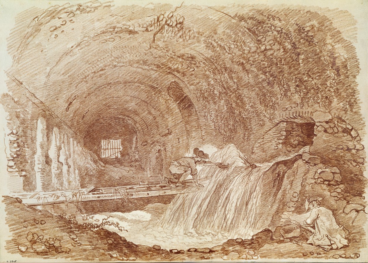 Stables of Maecenas at Tivoli by Jean Honore Fragonard