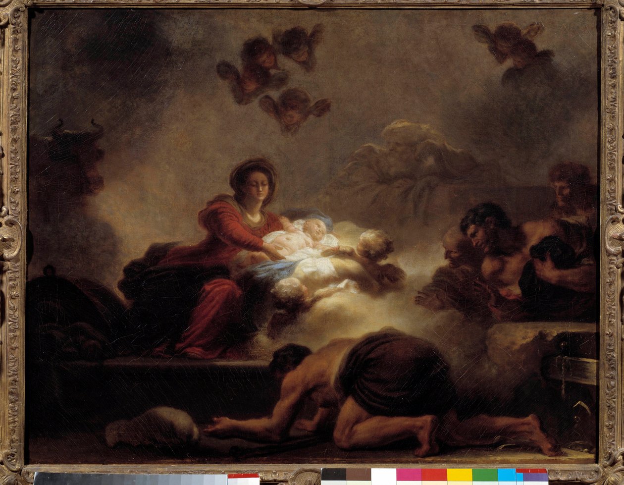 The Adoration of Shepherds (18th century) by Jean Honore Fragonard