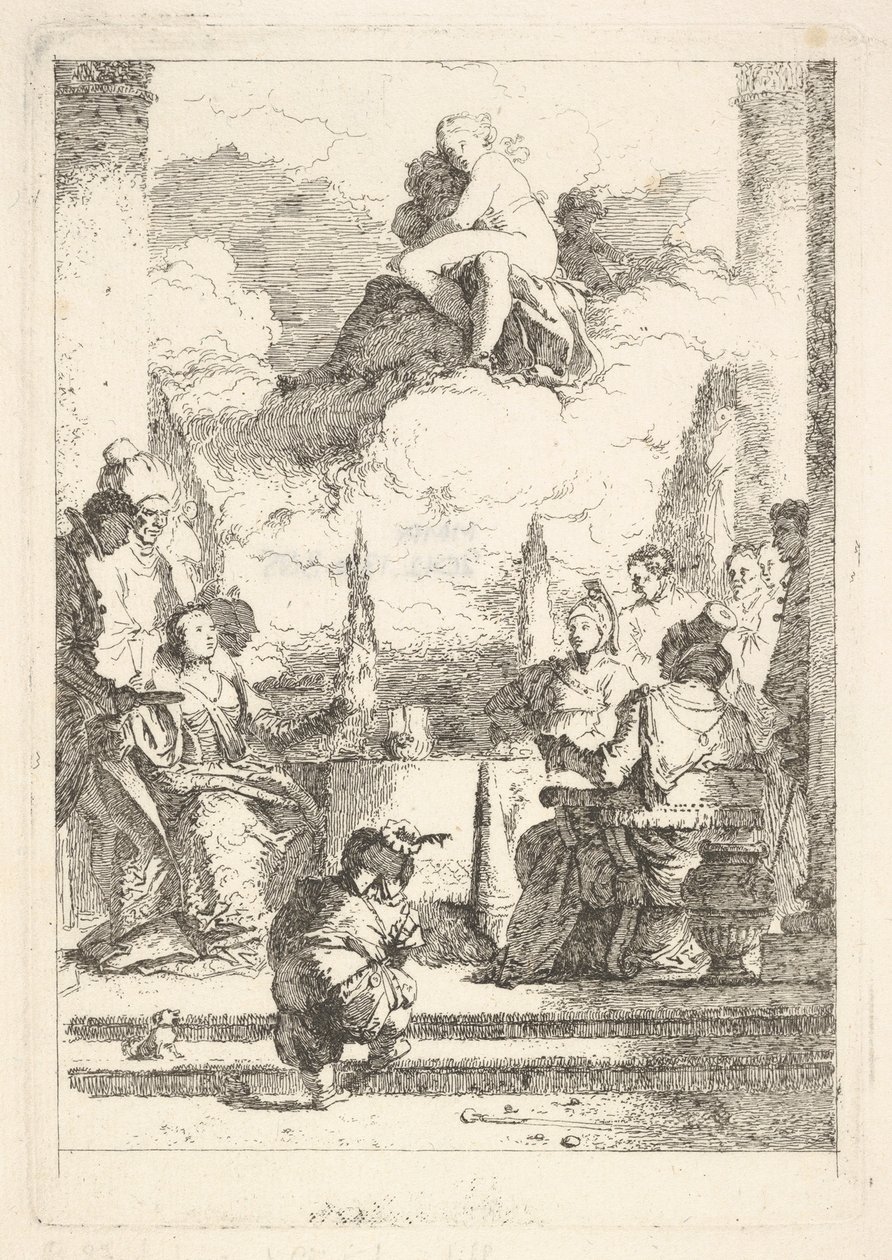 The Banquet of Anthony and Cleopatra by Jean Honore Fragonard