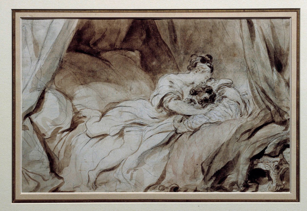 The Happy Moment by Jean-Honore Fragonard