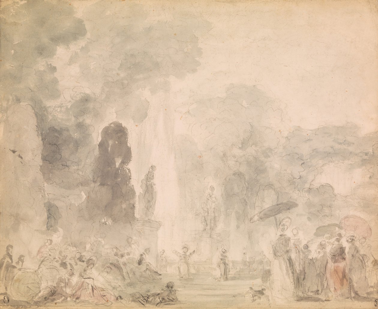 View of a Park by Jean Honore Fragonard