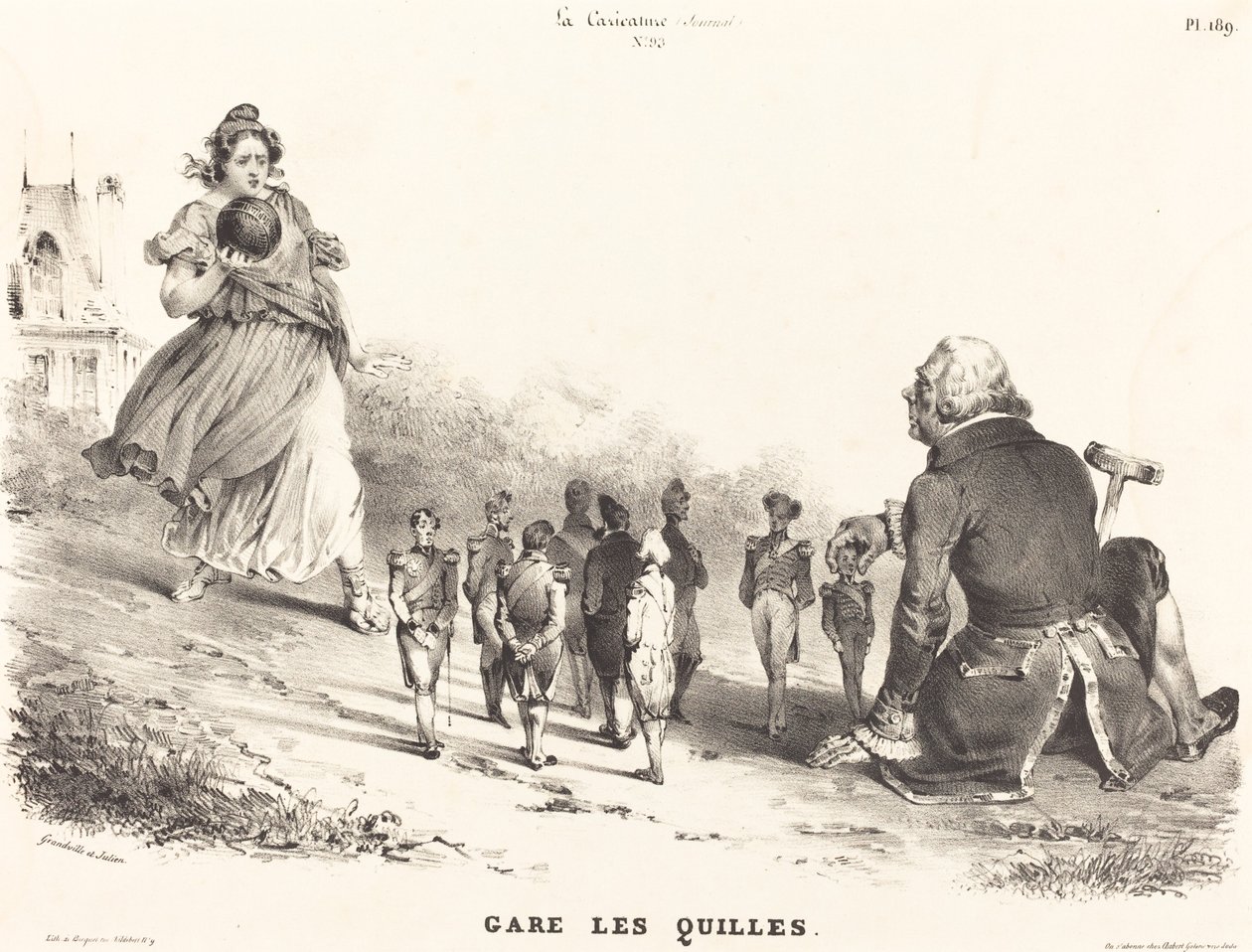 Beware the Skittles by Jean Ignace Isidore Grandville