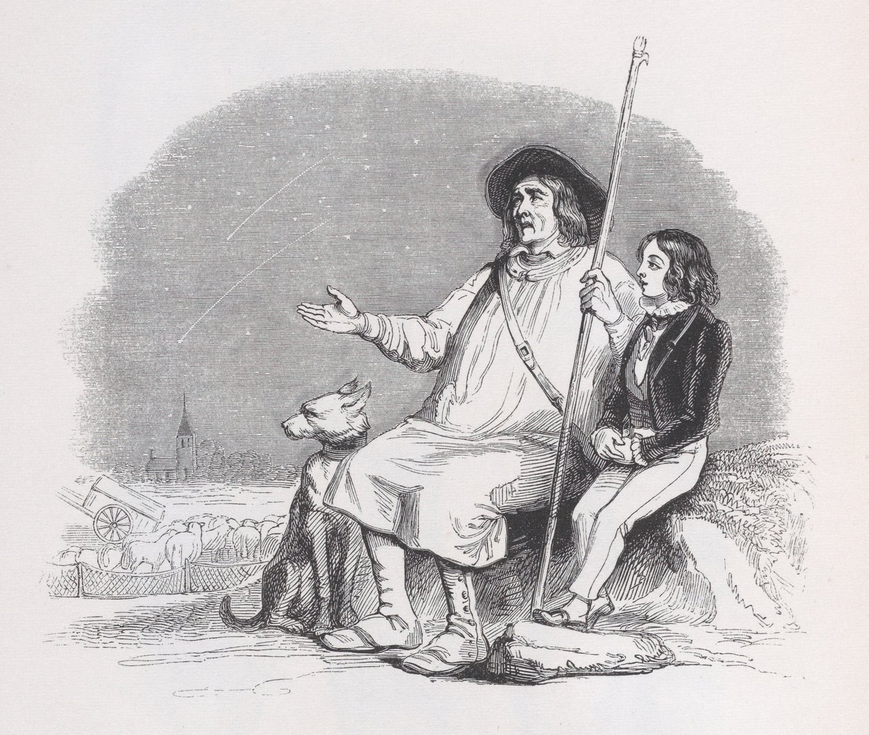 Shooting Stars from The Complete Works of Béranger by Jean Ignace Isidore Gérard