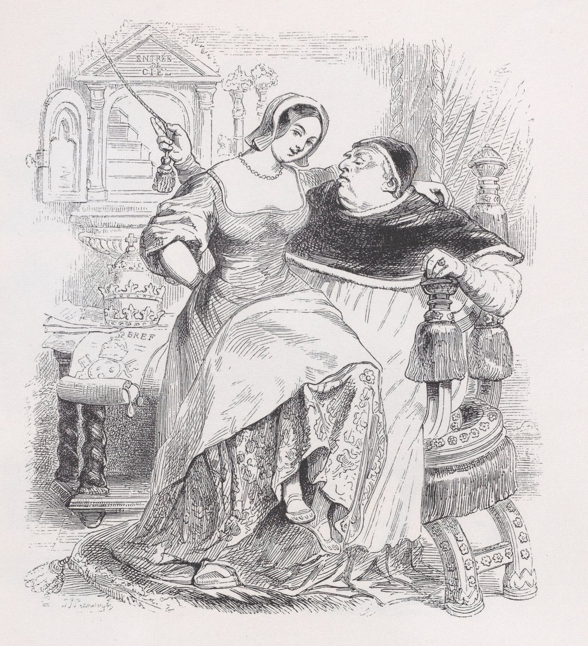 The Good Pope from The Complete Works of Béranger by Jean Ignace Isidore Gérard