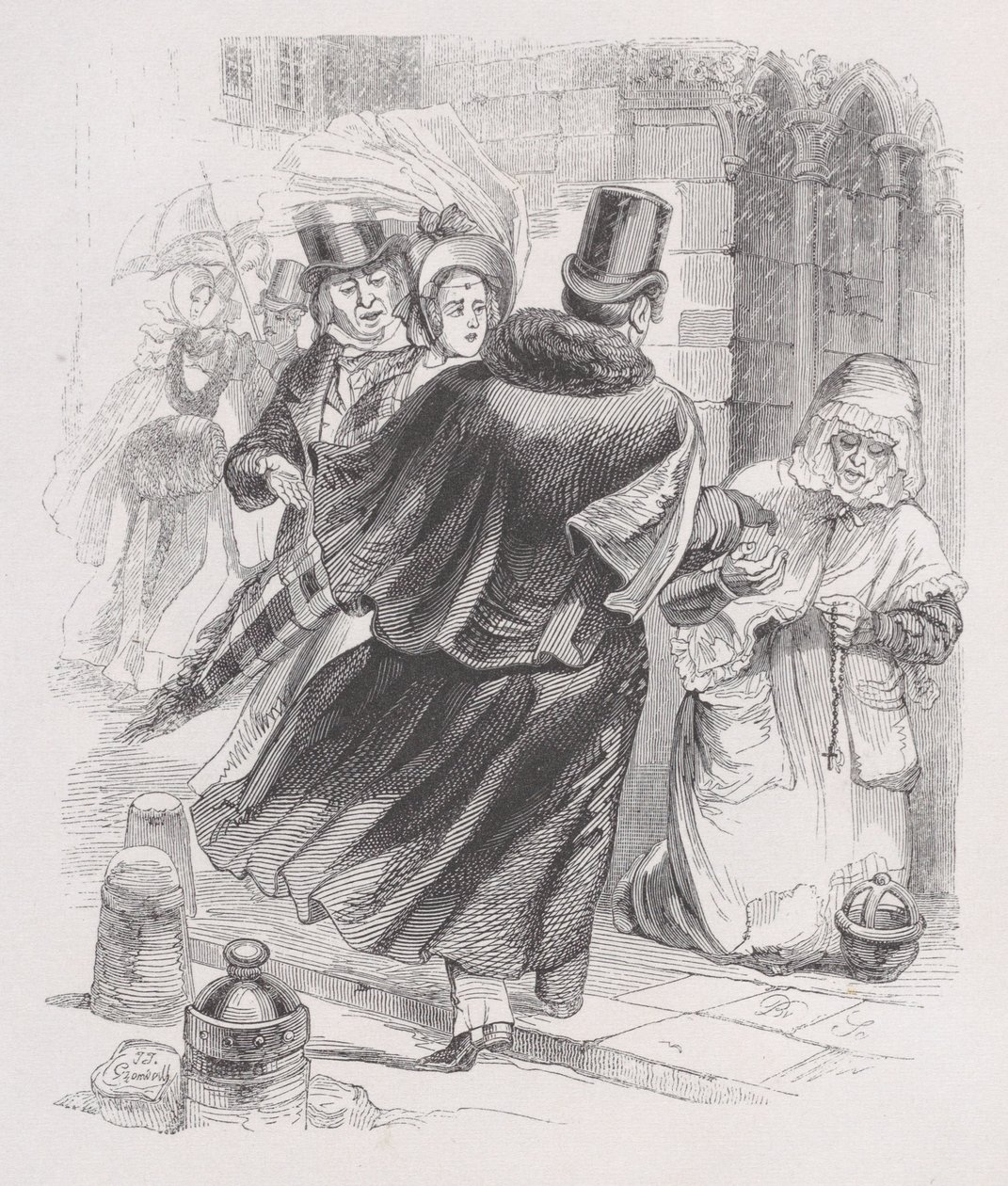 The Poor Woman from The Complete Works of Béranger, 1836 by Jean Ignace Isidore Gérard