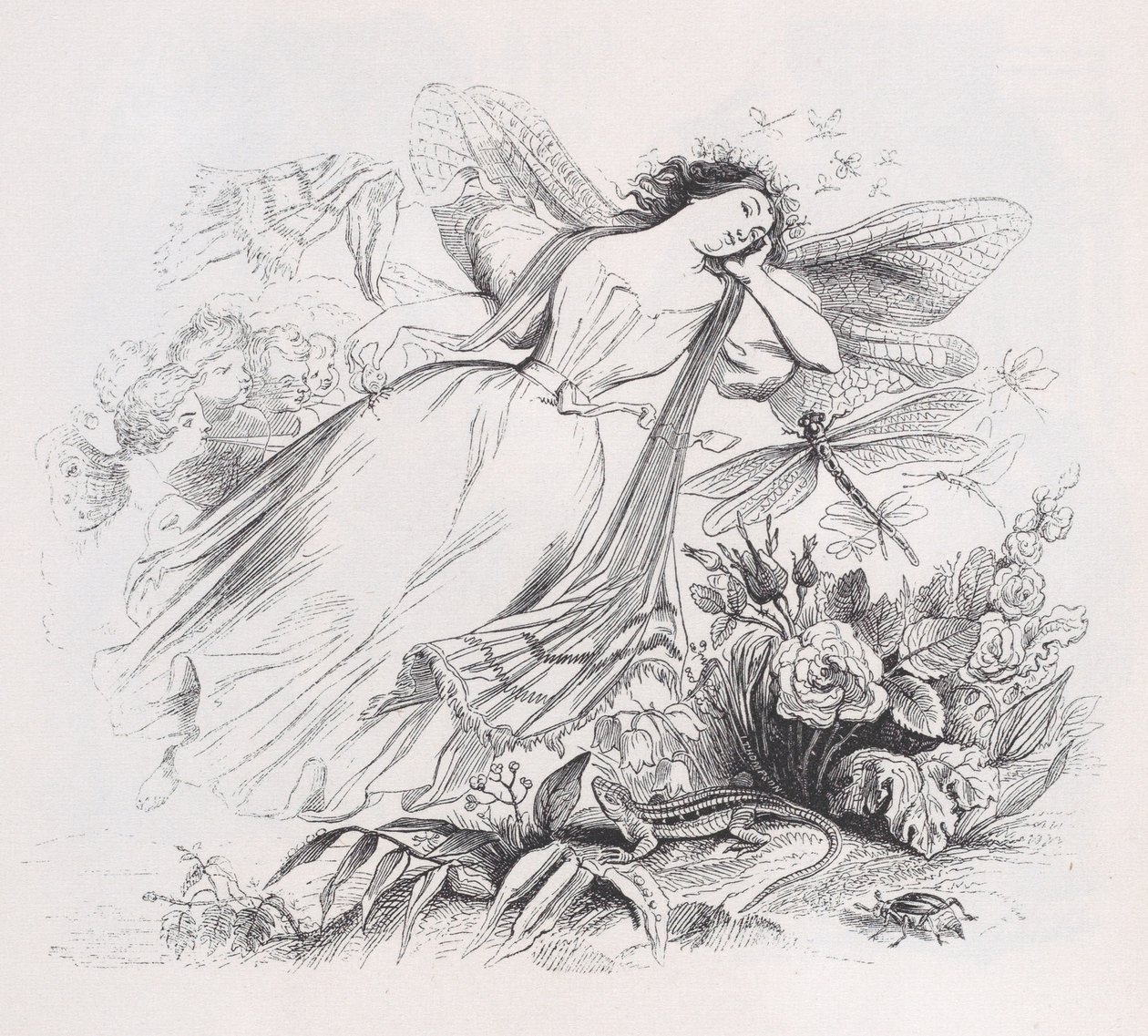 The Sylph from The Complete Works of Béranger, 1836 by Jean Ignace Isidore Gérard