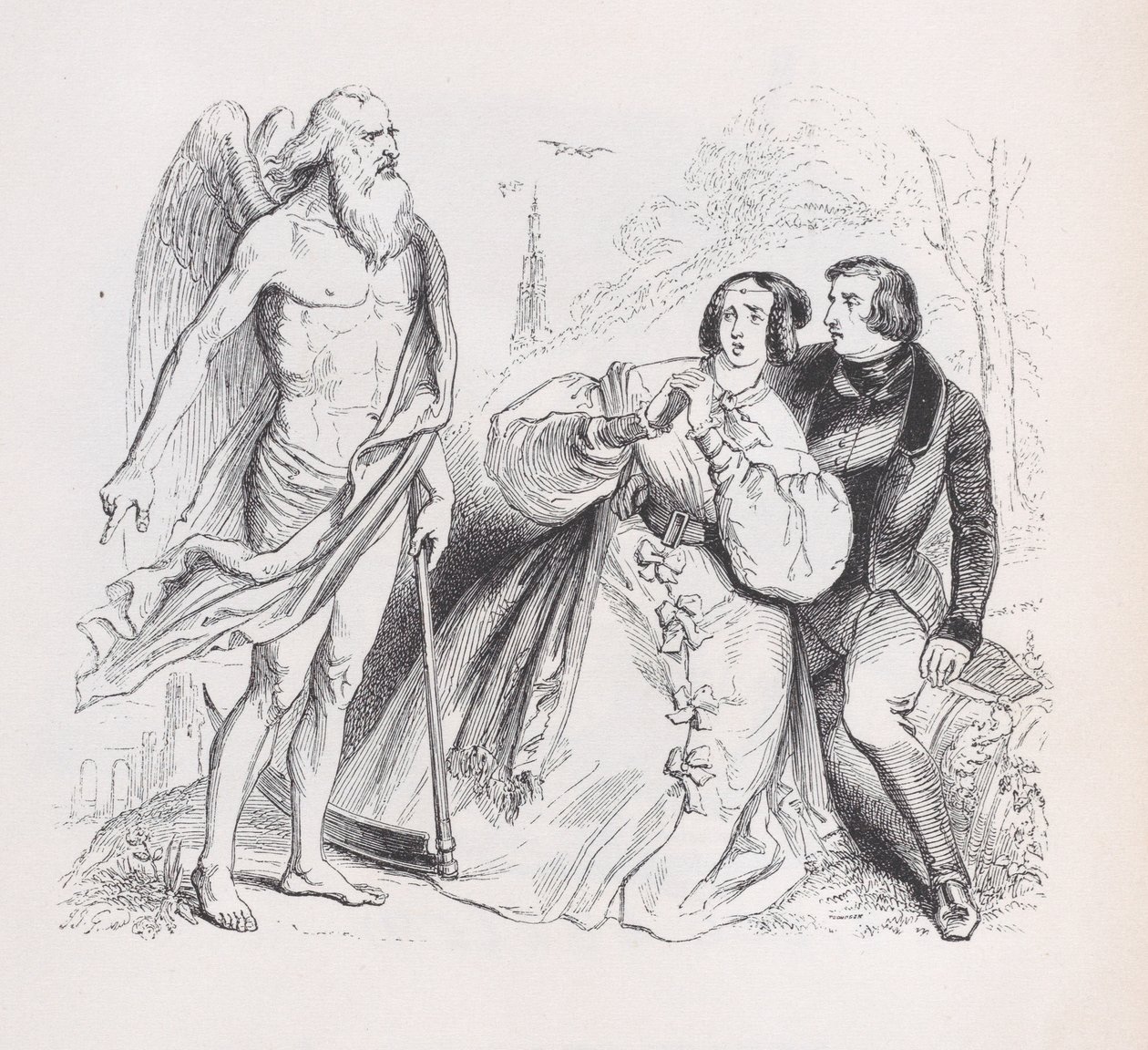 Time from The Complete Works of Béranger, 1836 by Jean Ignace Isidore Gérard