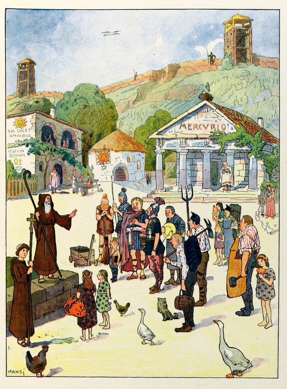 The Story of Alsace Tells the Children; Christianity in Alsace by Jean Jacques (1873 1951) Waltz