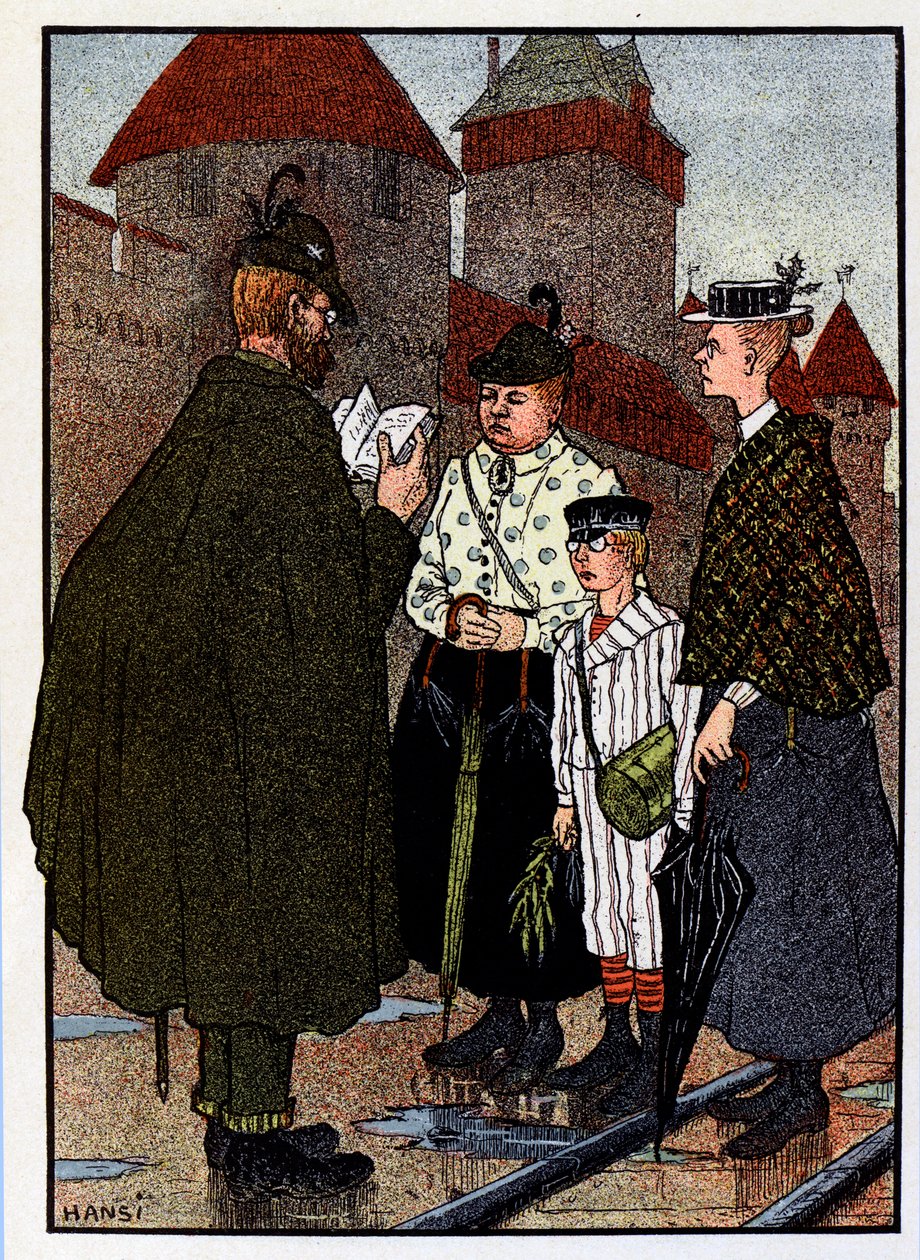 Images of the Vosges; Visit of the Castle by Jean Jacques (1873 1951) Waltz