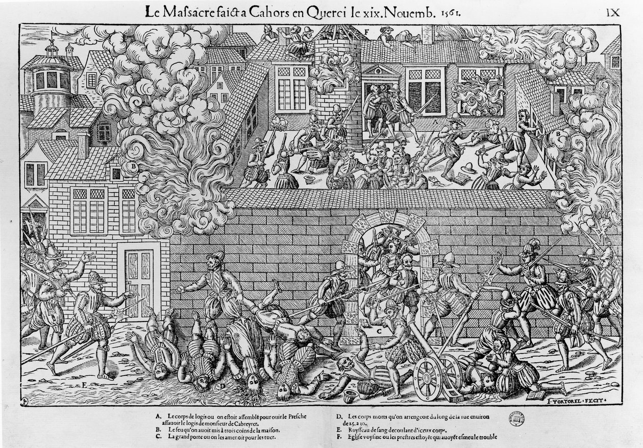 The Massacre of Cahors by Jean Jacques (after) Perrissin