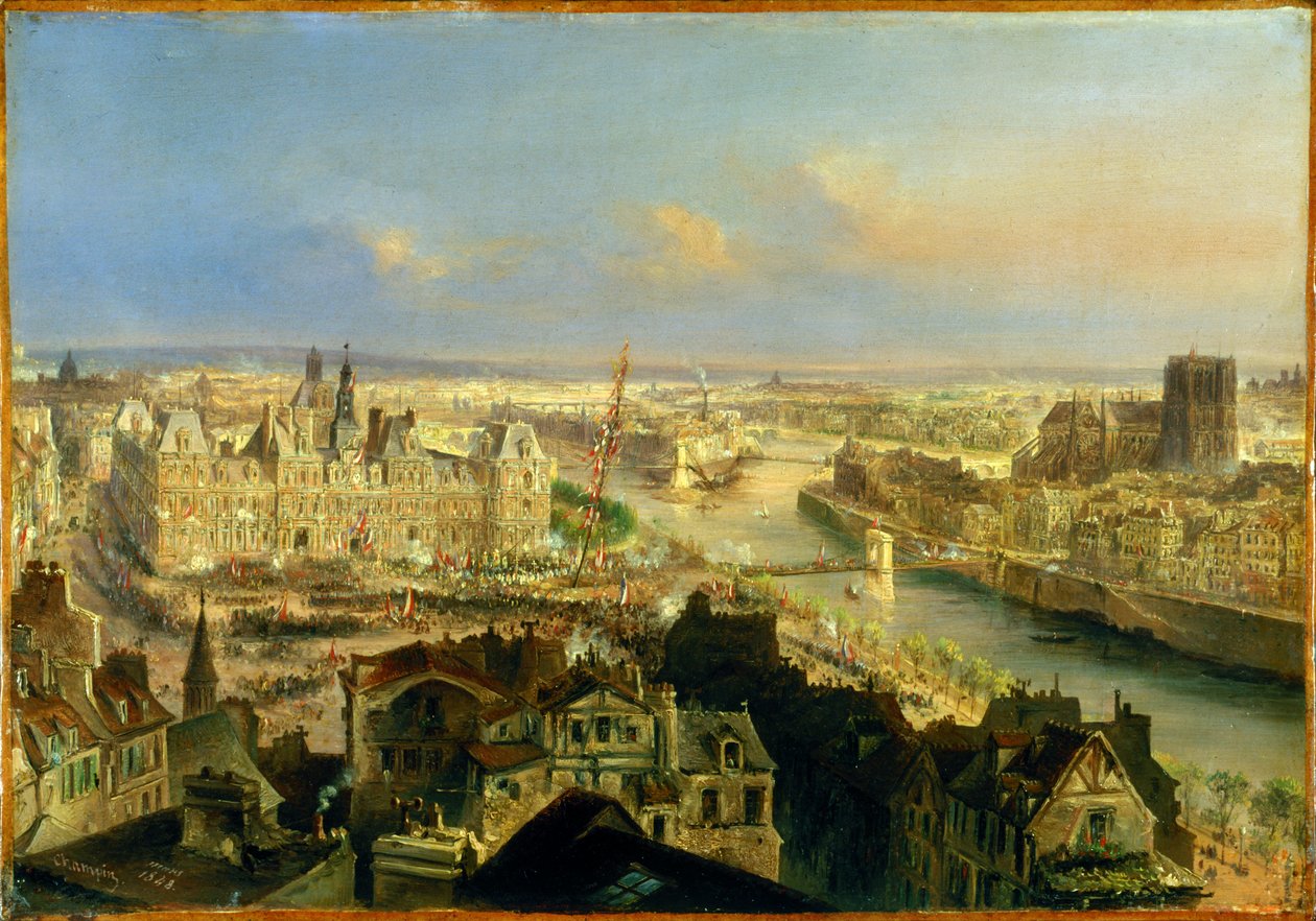 Planting of a Liberty Tree in Front of the Town Hall, March 24, 1848 by Jean Jacques Champin