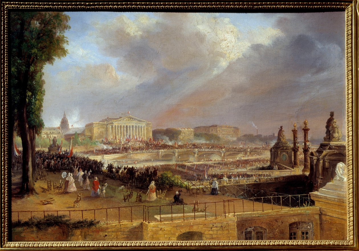 Proclamation of the Republic on the Portico of the Chamber of Deputies on May 4 by Jean Jacques Champin