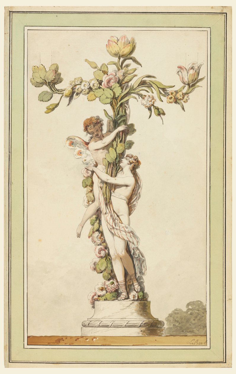 Porcelain Candlestick, 1770–80 by Jean Jacques Francois Le Barbier