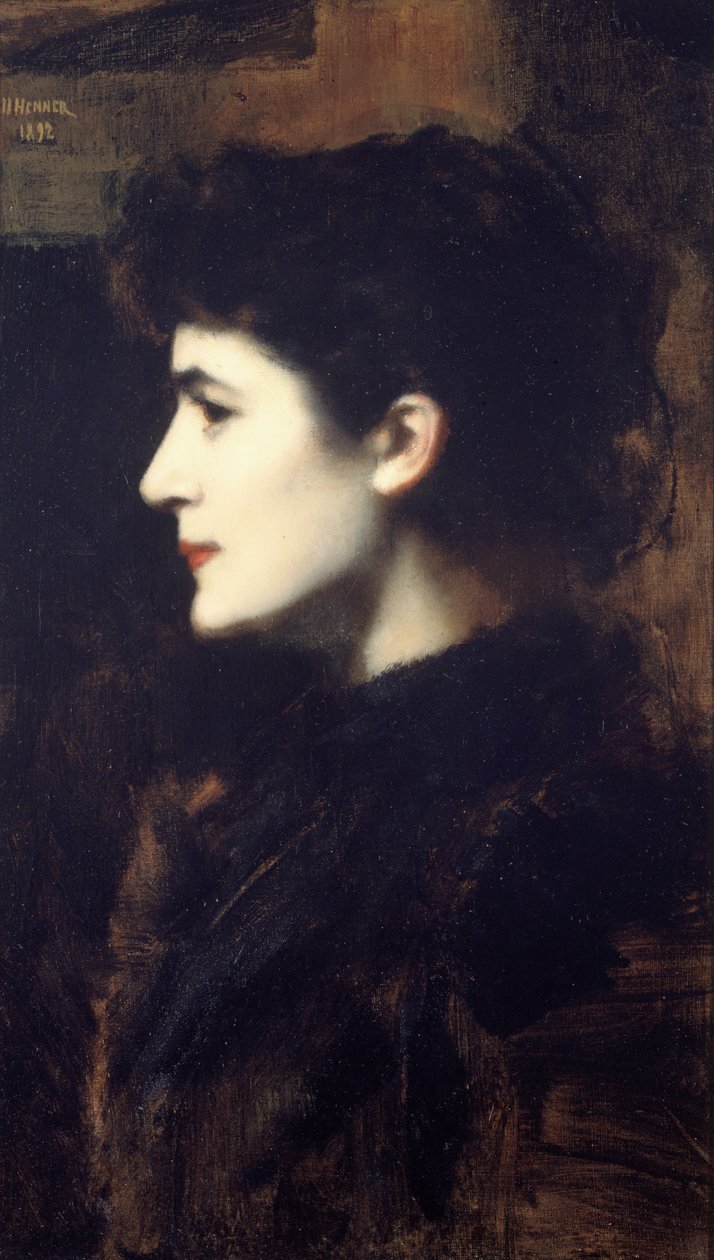 Eugénie-Marie Gadiffet-Caillard dite Germaine Dawis by Jean Jacques Henner