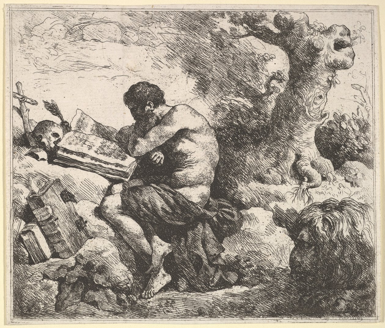 St. Jerome in a Landscape, 1762-63 by Jean Jacques Lagrenee