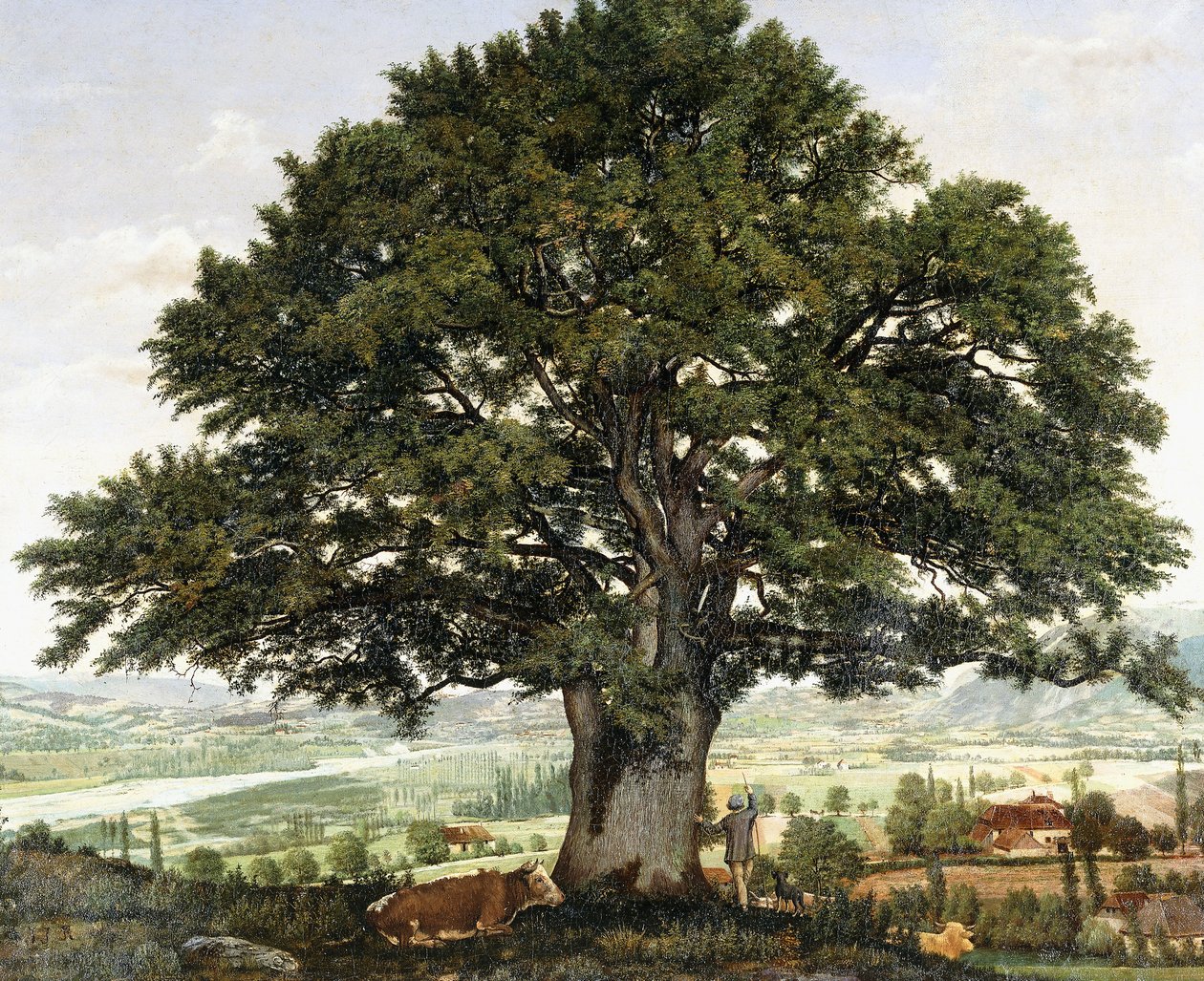 The Plain of Annecy-Chene the Veteran of the Alps by Jean Jacques Rousseau