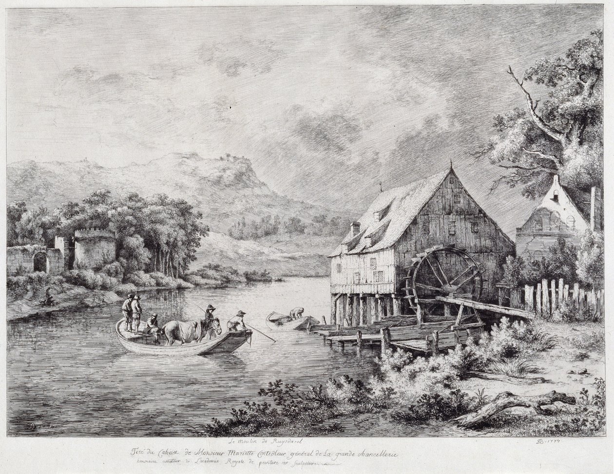 A Mill on the Banks of the River by Jean-Jacques de Boissieu