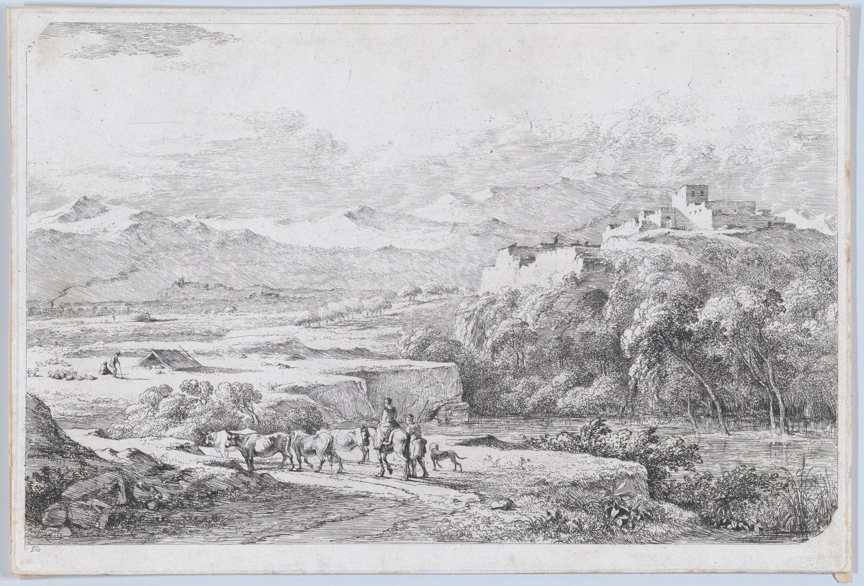Landscape After Van der Cabel by Jean-Jacques de Boissieu