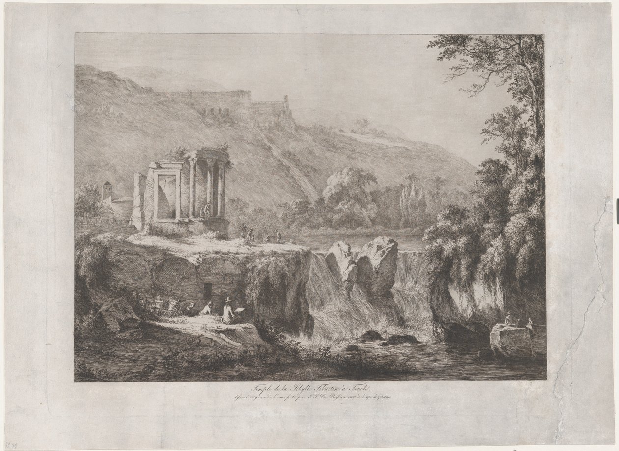 View of the Temple of the Tiburtine Sibyl by Jean Jacques de Boissieu