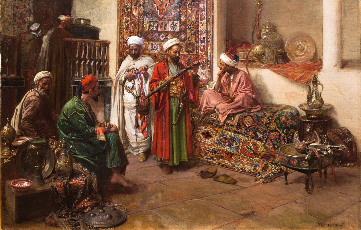 At the Bazaar by Jean Joseph Benjamin Constant