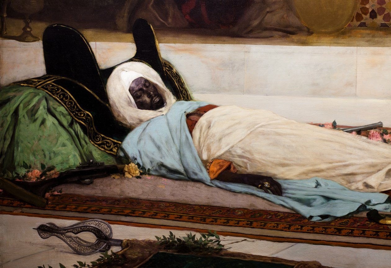 The Day of the Funeral - Scene from Morocco (detail) by Jean Joseph Benjamin Constant