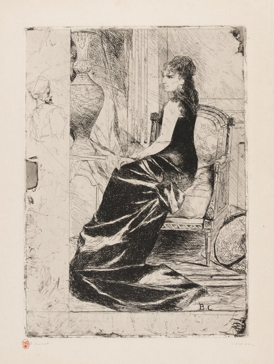 Woman in Black by Jean Joseph Benjamin Constant