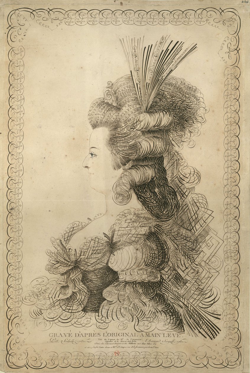 Portrait of Marie Antoinette, Archduchess of Austria and Queen by Jean Joseph Bernard