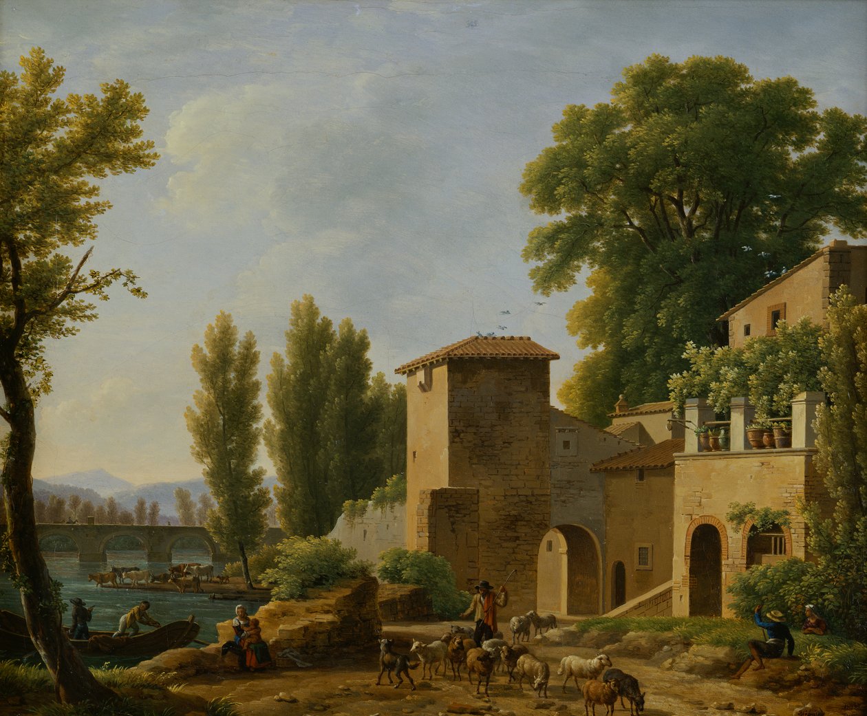 Landscape by Jean Joseph Xavier Bidauld: Fine art print