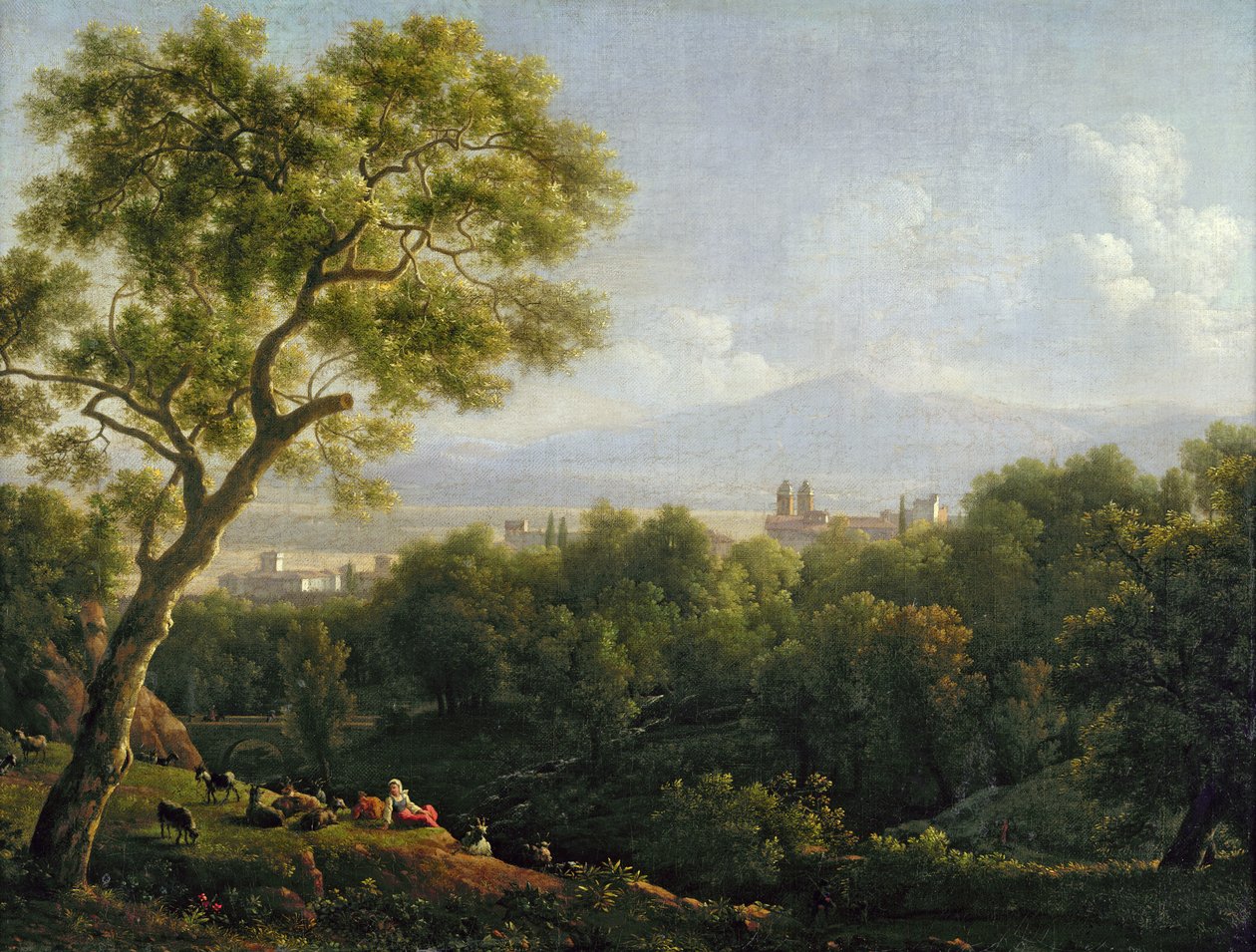 View of Frascati by Jean Joseph Xavier Bidauld