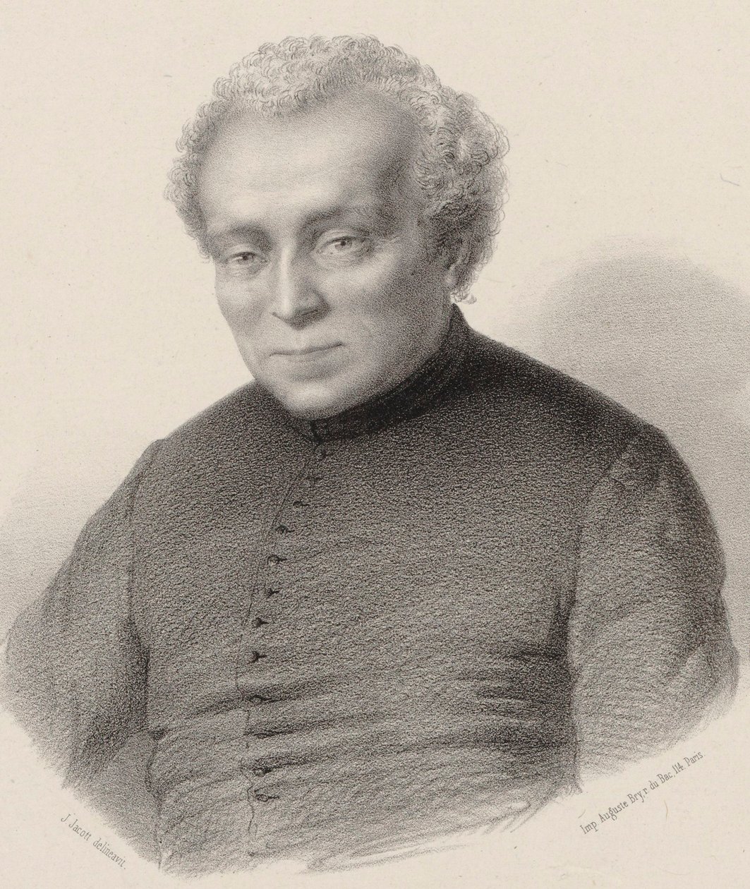 Portrait of the Composer Louis Lambillotte 1797-1855 by Jean Julien Jacott