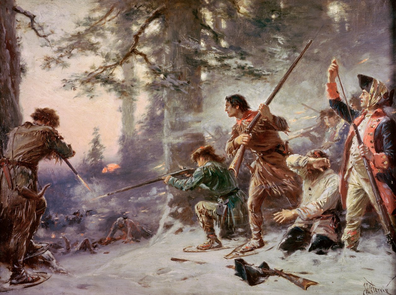 Battle on Snowshoes 1757 by Jean Leon Gerome