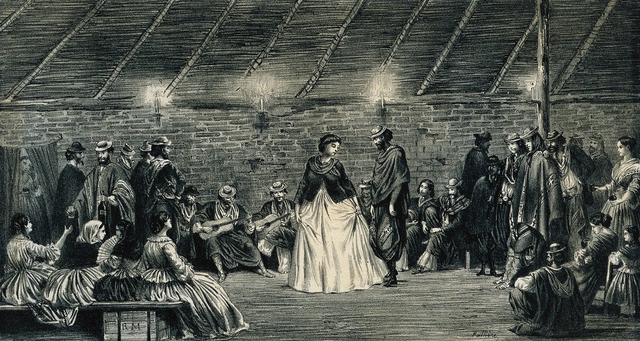 El Gato (The Cat), Traditional Dance of the Spanish Countryside by Jean Leon Palliere