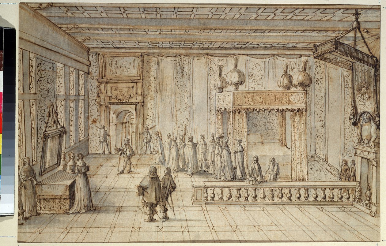 The Chamber of King Louis XIV in Versailles by Jean Lepautre