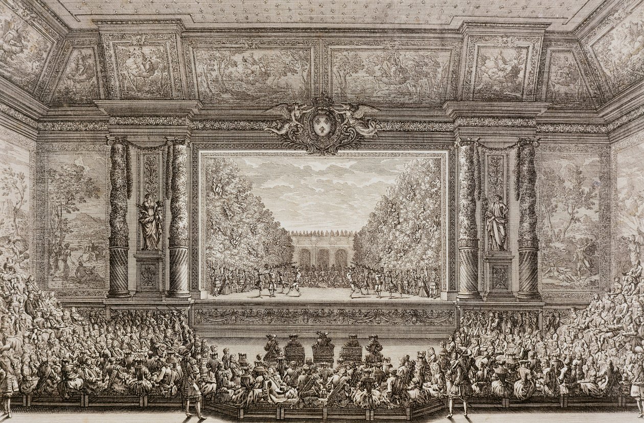The Feasts of Love and Bacchus by Jean-Baptiste Lully performed in 1668 in the Little Park of Versailles by Jean Lepautre