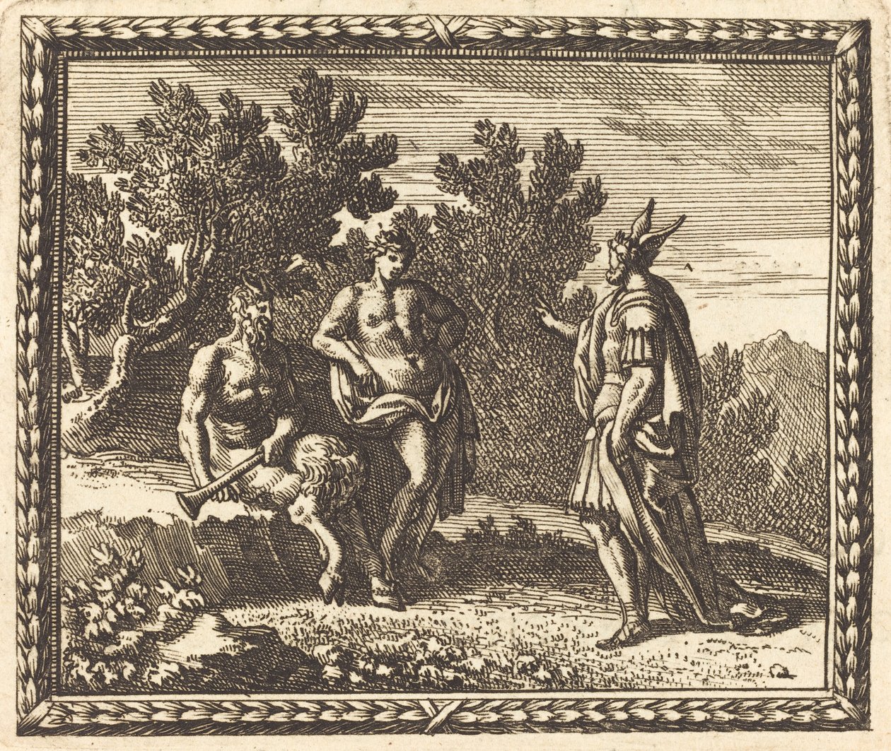 Midas with Apollo and Pan by Jean Lepautre