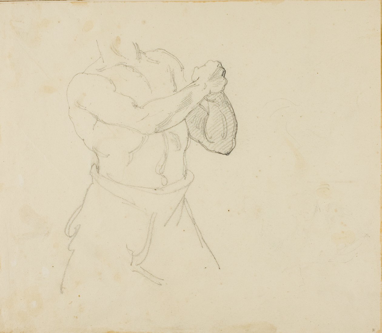 Torso of a Boxer by Jean Louis André Théodore Géricault