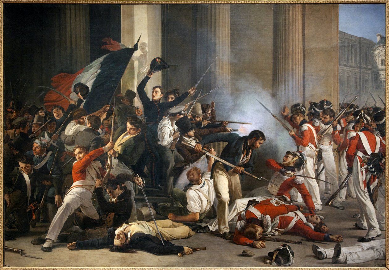 Capture of the Louvre on July 29 by Jean Louis Bezard