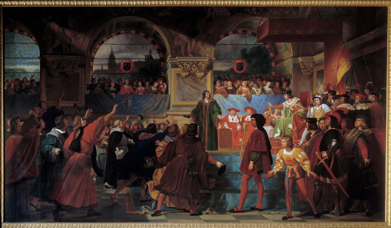King Louis XII Proclaimed Father of the People to the States General of Tours by Jean Louis Bezard