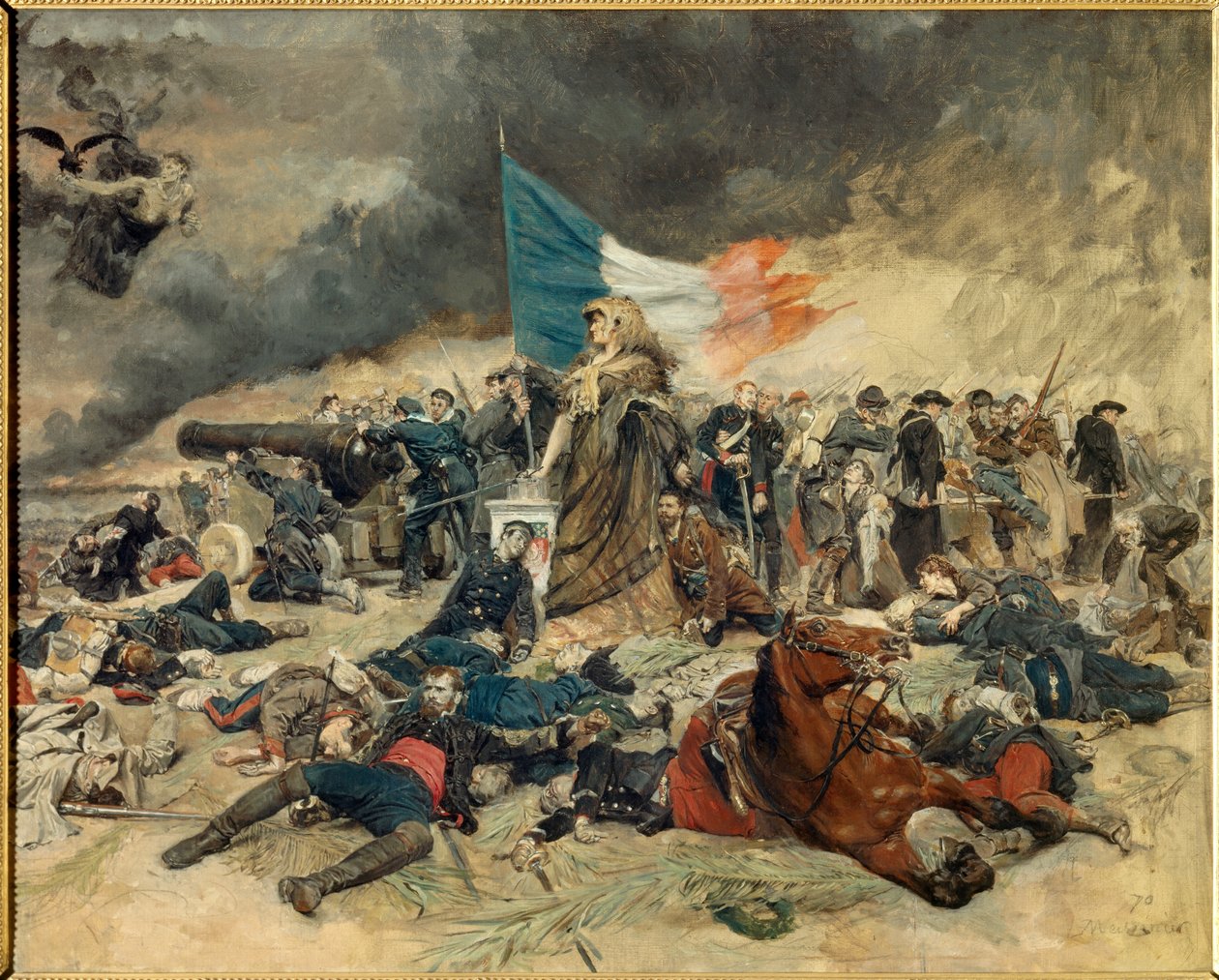 The Siege of Paris (1870-1871), allegory Paris besieged by the Prussians by Jean Louis Ernest Meissonier