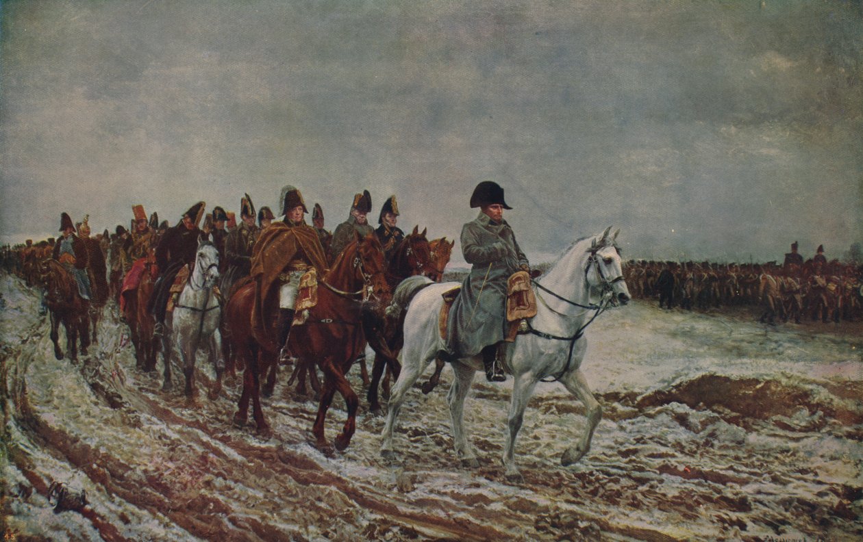 Napoleon during French Campaign of 1814 by Jean Louis Ernest Meissonier