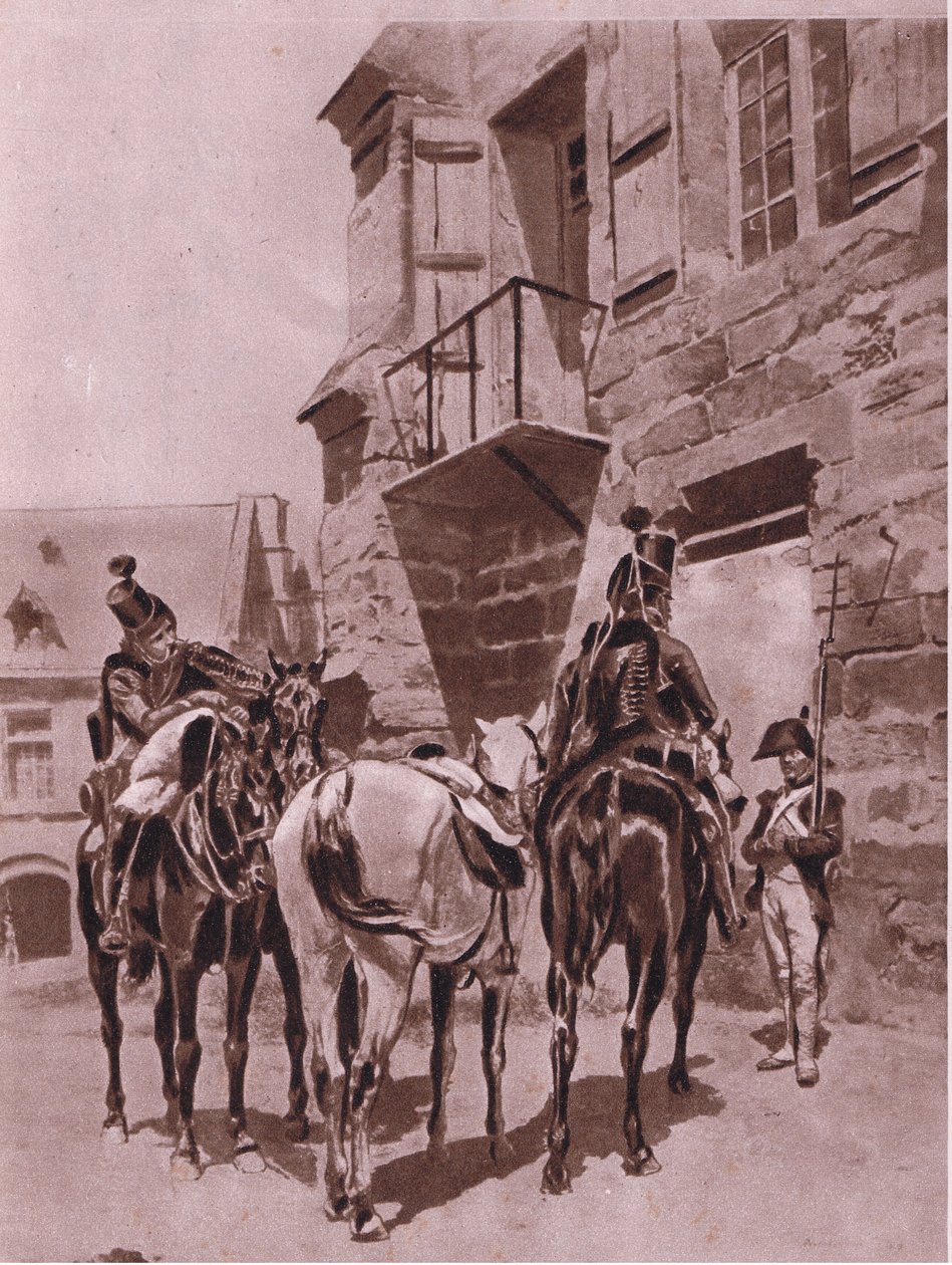 Receiving orders (illustration from Cassell