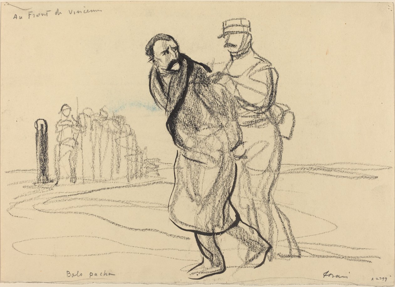 At the Front of Vincennes. Bolo Pasha by Jean Louis Forain