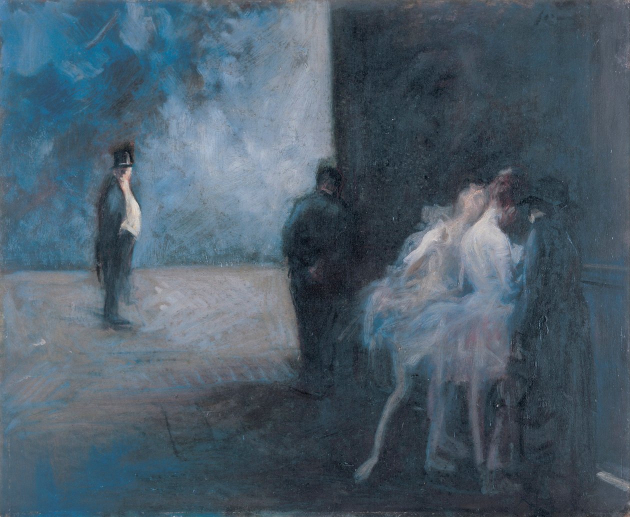 Backstage - Symphony in Blue by Jean Louis Forain