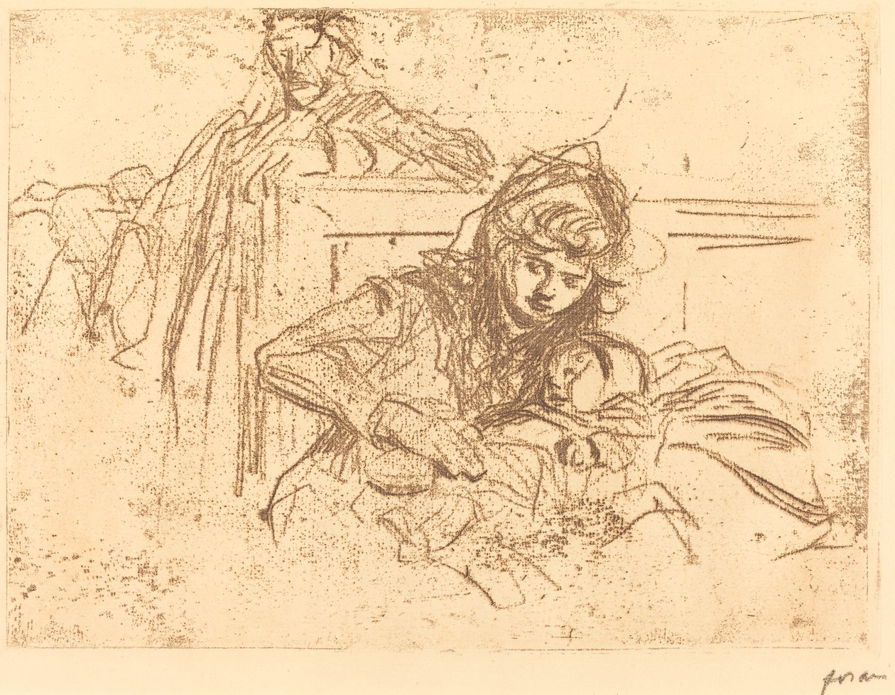 Evidence at the Hearing (first plate) by Jean Louis Forain