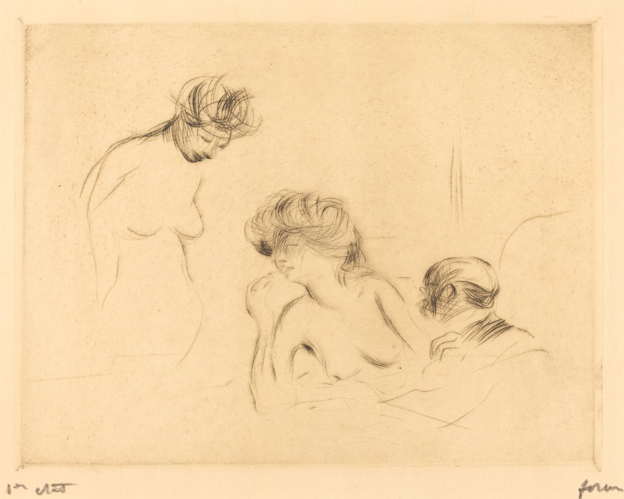 In a Private Room (third plate) by Jean Louis Forain