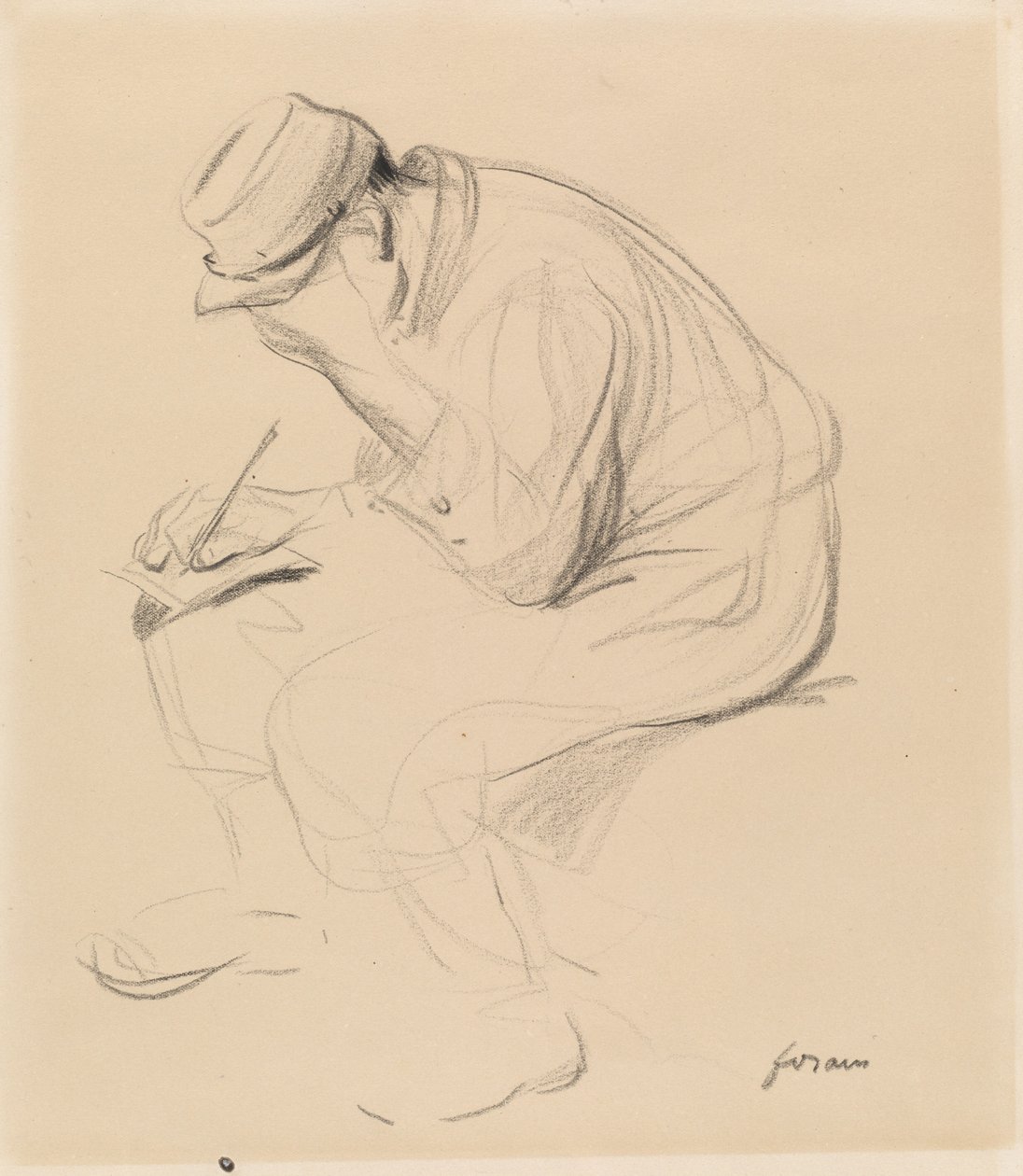 The French Soldier Writing Home by Jean Louis Forain